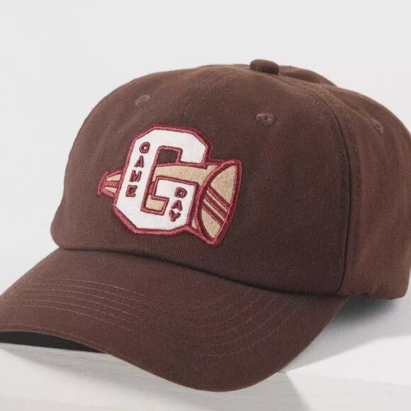 BY ANTHROPOLOGIE NWT Varsity Patch Game Day Baseball Cap  display picture 1